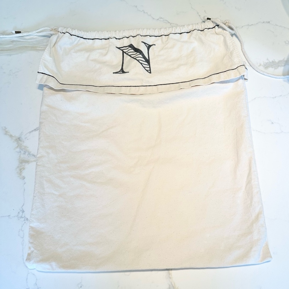 Pottery Barn Canvas Hanging Storage/Hamper Bag-Initial “N”. Pristine Condition!